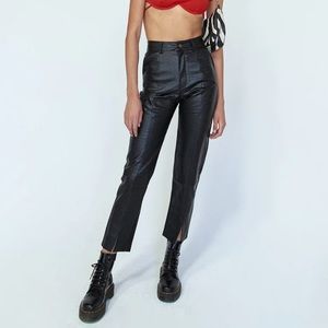 Kiah PU Pants Black